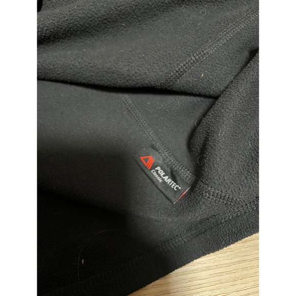 North Face Womens Pullover 1/4 Zip Black Longsleeve Size M Lightweight Polartec - Picture 7 of 10